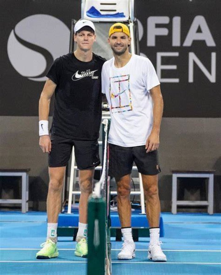 According to ATP Sinner height 6&rsquo;2&rdquo; (188 Cm). Dimitrov height 6&rsquo;3