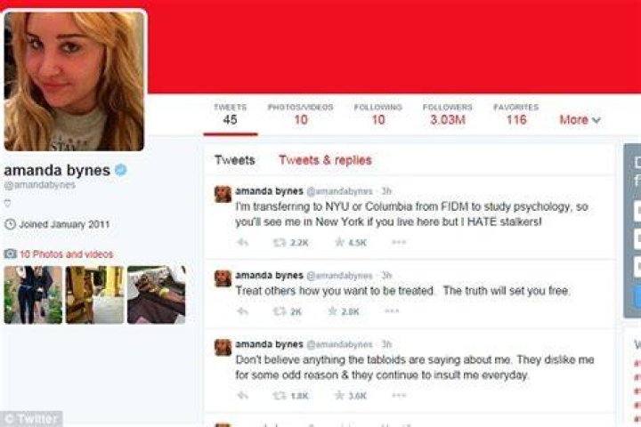 Amanda Bynes returned to Twitter to deny rumors that she's pregnant