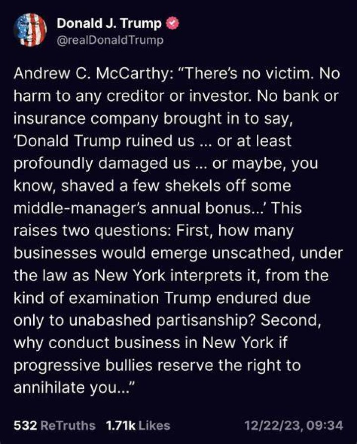 Andrew C. McCarthy Why Trump is likely to be indicted by Manhattan US