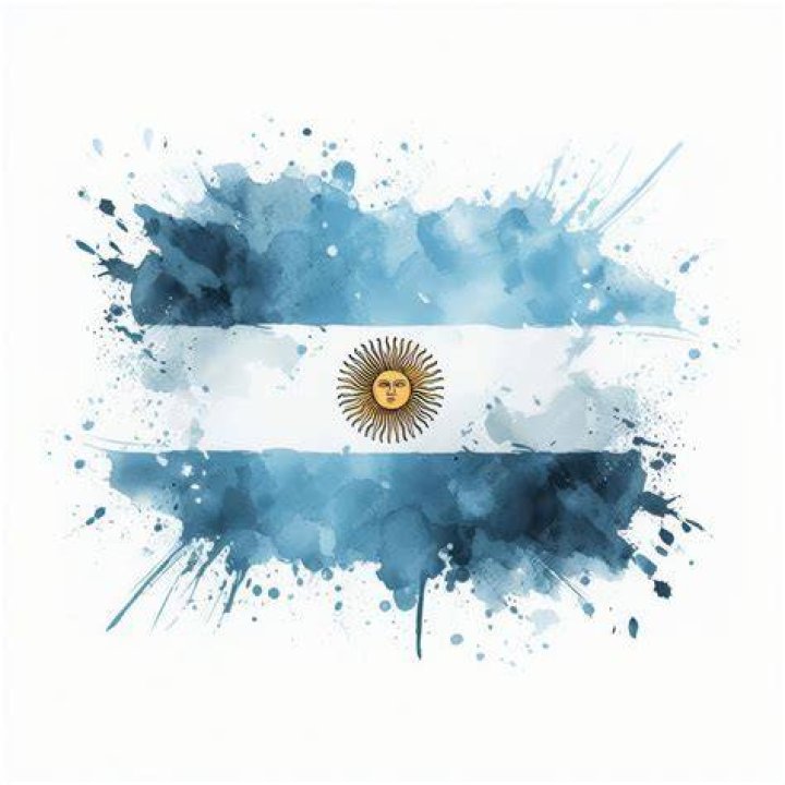 Argentina Watercolor Flag, Watercolor Flag, Argentina Flag, Argentina
