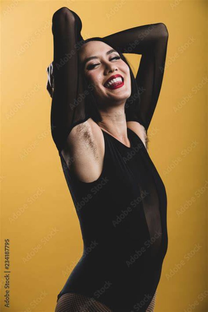 Asian woman with hairy armpits portrait Stock Photo Adobe Stock