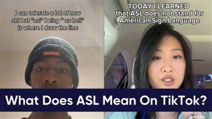ASL Meaning Tiktok