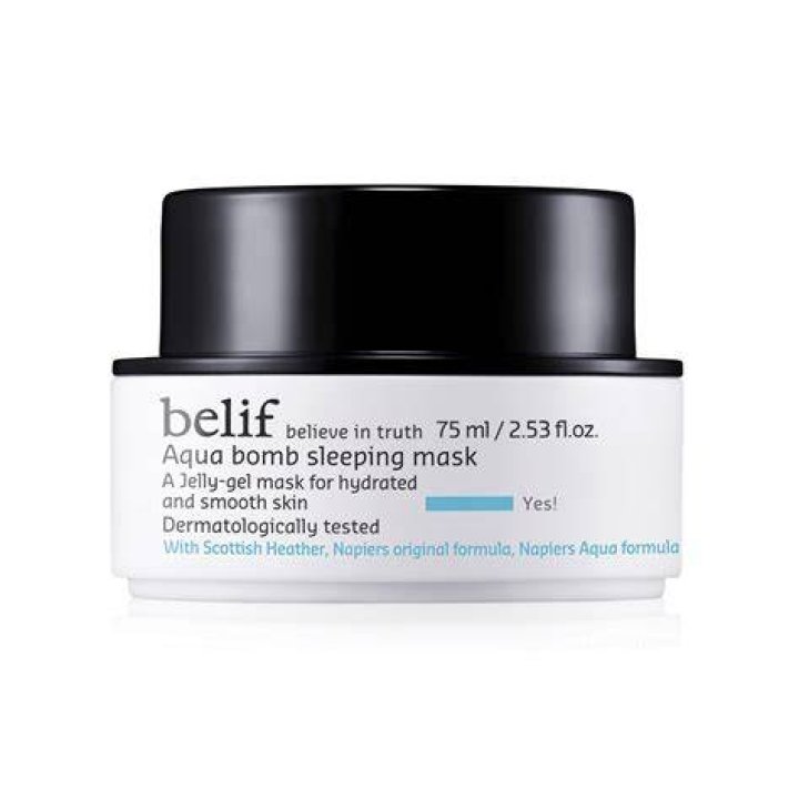 Belif Aqua Bomb Sleeping Mask Review The Happy Sloths Beauty