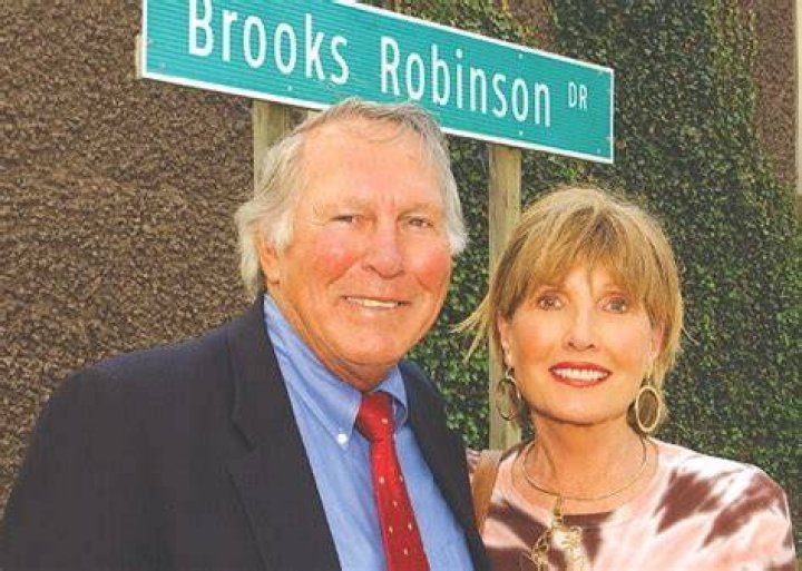 Brooks Robinson and his wife, Connie. Major league baseball players