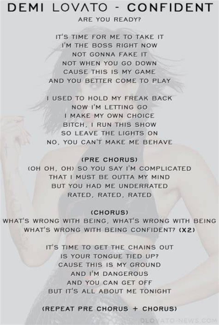 Confident Demi Lovato (Lyrics) 🎵 YouTube Music
