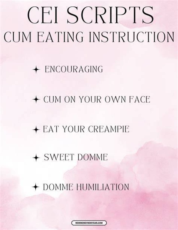 Cum eating instructions. CEI JOI YouTube