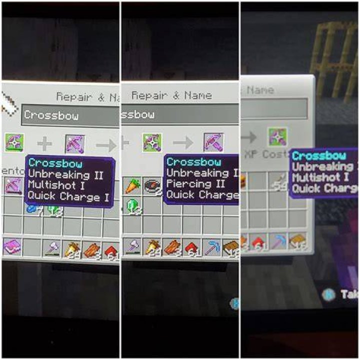 Enchantments Minecraft Crossbow Luisa Rowe