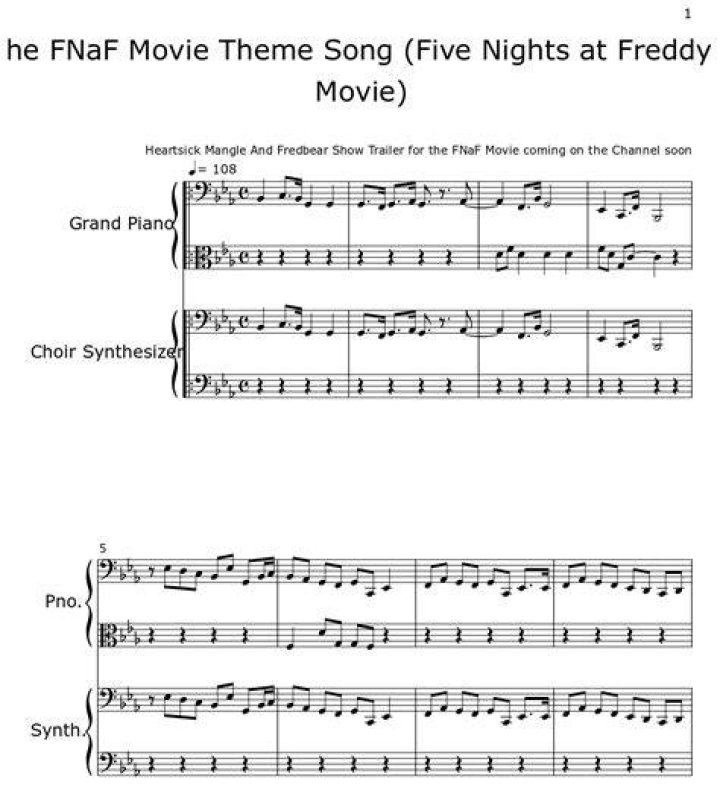 Fnaf movie theme