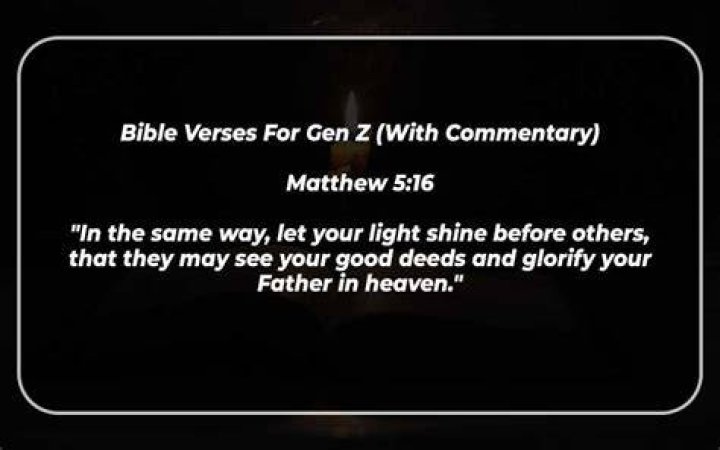 Gen z bible verses sayjoint