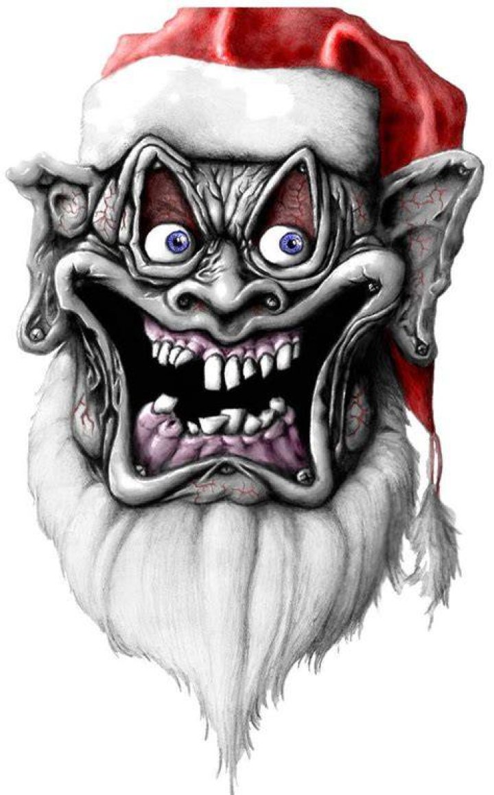 Ghoula Claus by fronor Christmas horror art, Creepy christmas