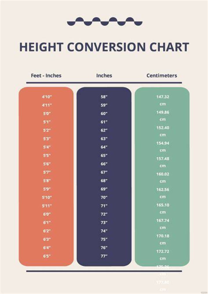 Height Chart Feet To Inches ubicaciondepersonas.cdmx.gob.mx