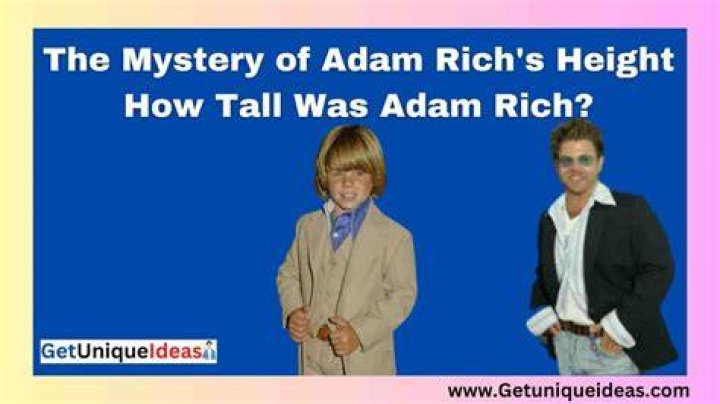 How Tall Was Adam Rich The Mystery of Adam Rich's Height GetUniqueIdeas