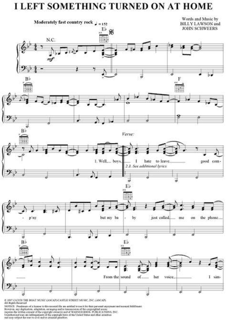 I Left Something Turned On At Home Trace Adkins, , B