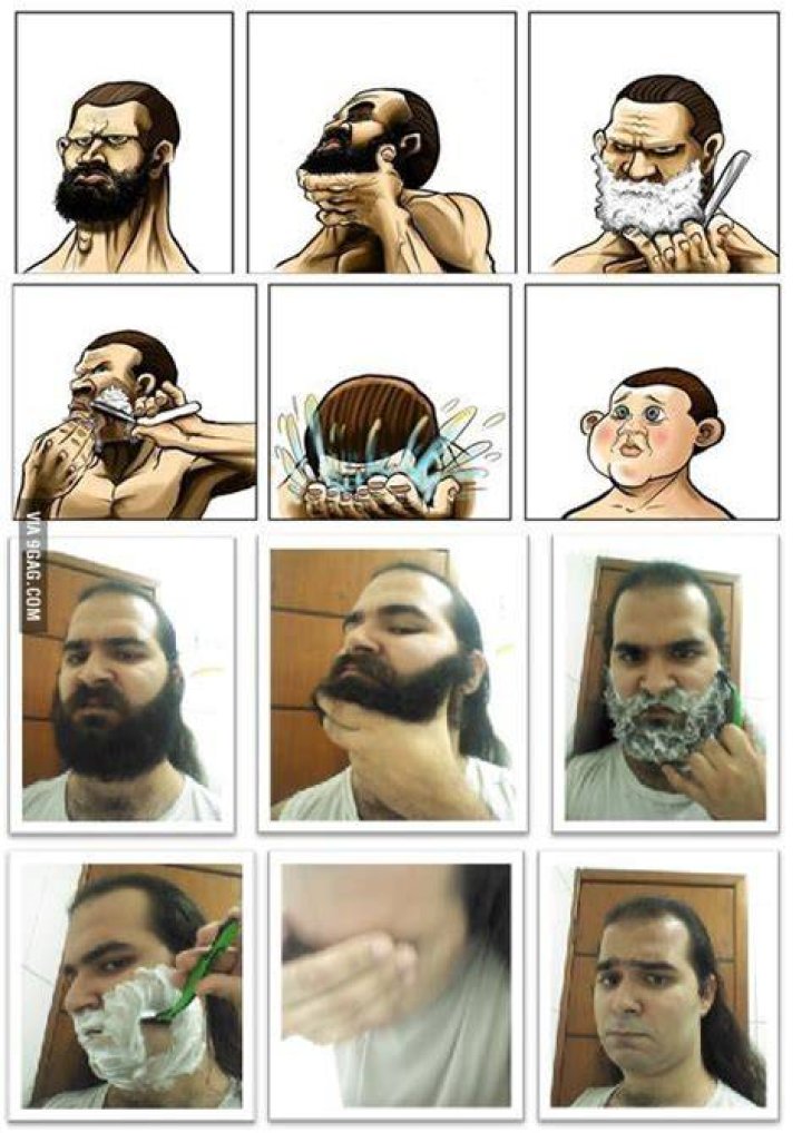 [Image 777096] Beard Shaving Comic Parodies Know Your Meme