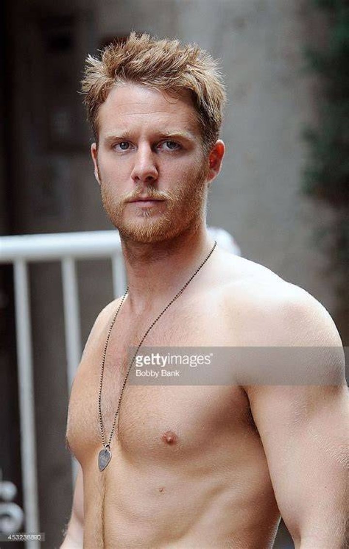 Jake McDorman seen on the set of television series 'Manhattan Love