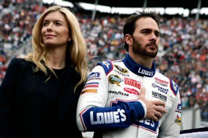 Jimmie Johnson, Chandra Johnson and Genevieve Marie Johnson Jimmie