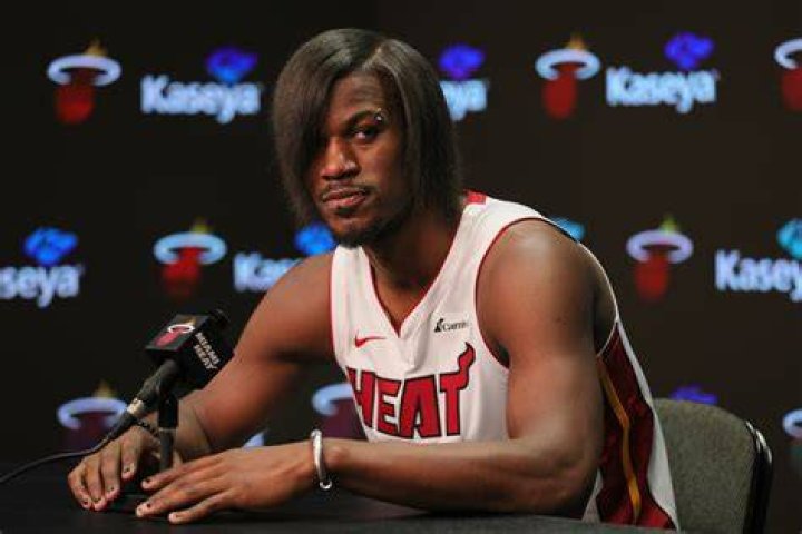 Jimmy Butler hair Miami Heat media day 2023 headlined by Tomball