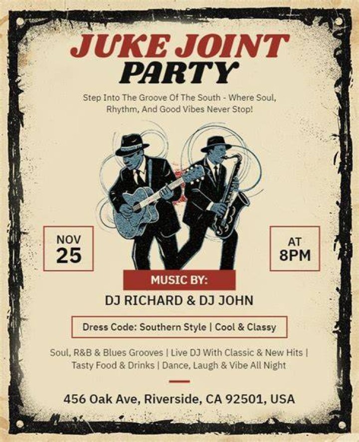 Juke Joint / Birthday "Jazzie's Rustic Juke Joint" Catch My Party