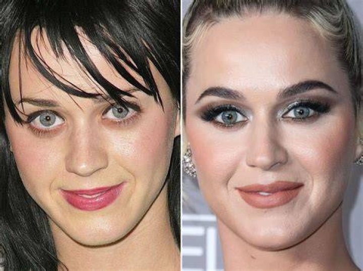 Katy Perry, Before and After Katy perry, Dark hair, Katy