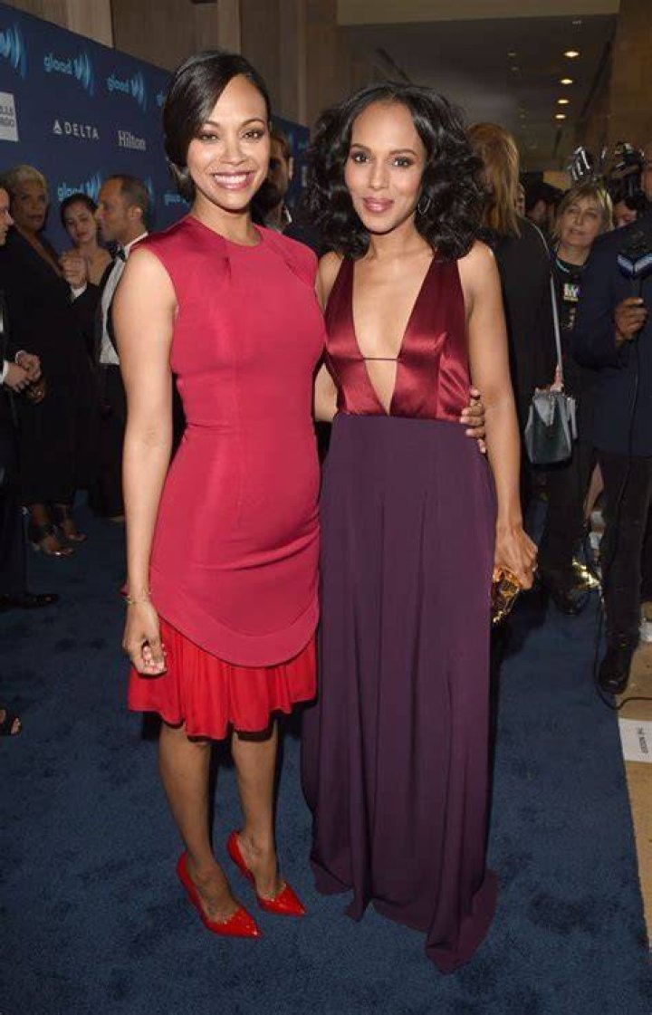 Kerry Washington & Zoe Saldana Hit PreOscars Sistahs Soiree Photo