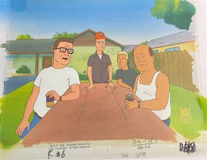 King of the Hill Cel Signed by Mike Judge , in JESSE CAMPBELL's