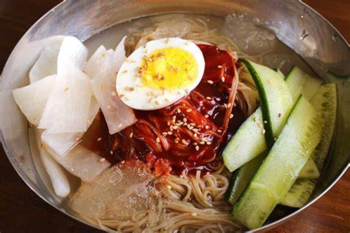 Korean food photo Naengmyeon time! on