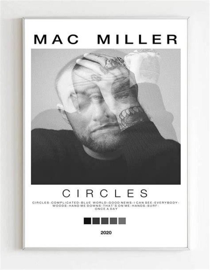 Mac Miller Poster // Objects in the Mirror Poster // Red Dot Etsy