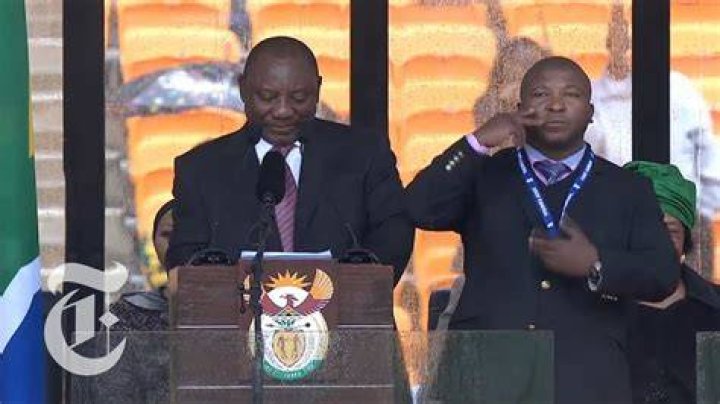 Nelson Mandela Memorial Sign Language Interpreter Was A Fake HuffPost UK