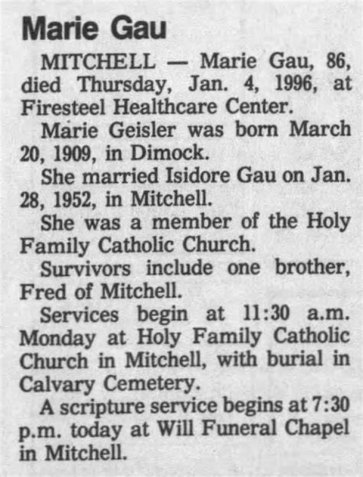 Obituary for Michael Gau (Aged 85)