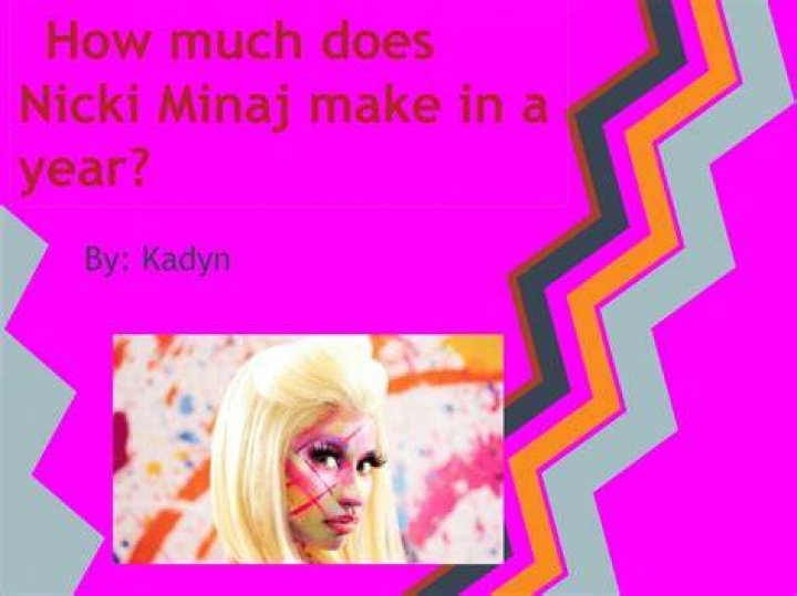 PPT How much does Nicki Minaj make in a year? PowerPoint Presentation ID1851496