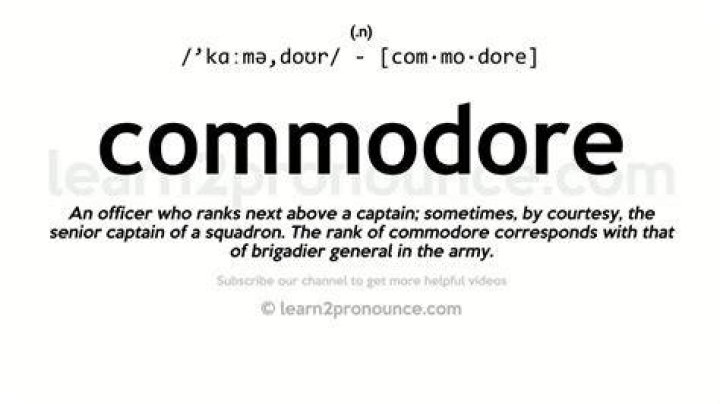 Pronunciation of Commodore Definition of Commodore YouTube