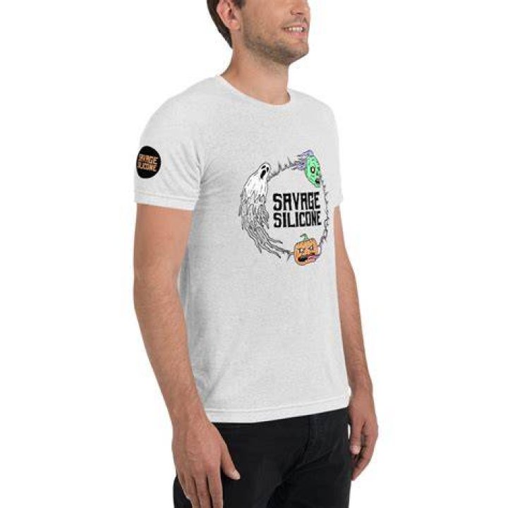 Savage Silicone Premium TShirt in White