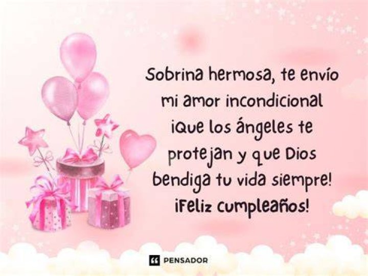 Sobrina feliz cumplea&ntilde;os que Dios te bendiga Feliz cumplea&ntilde;os