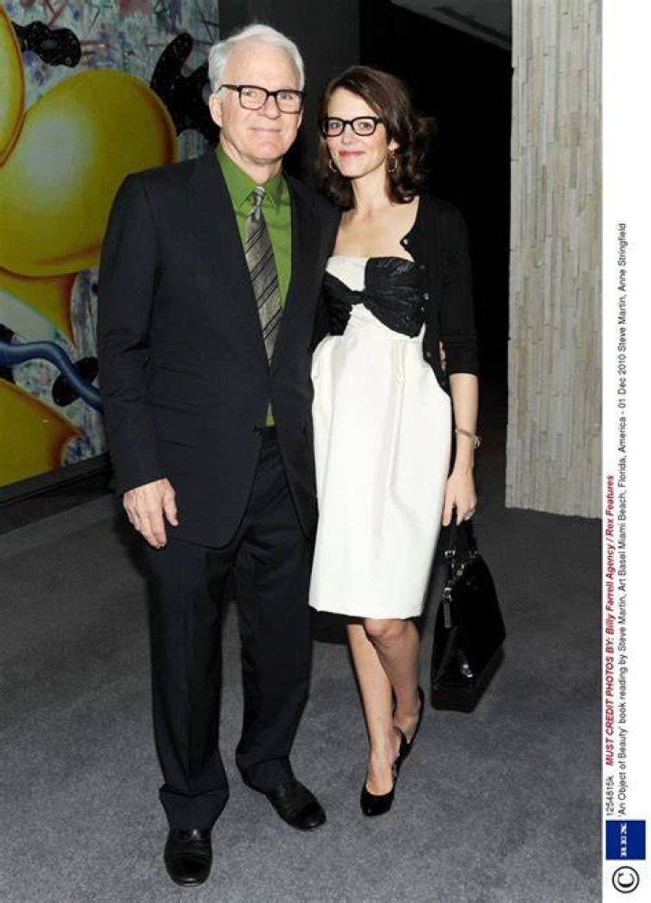 Steve Martin with wife and daughter