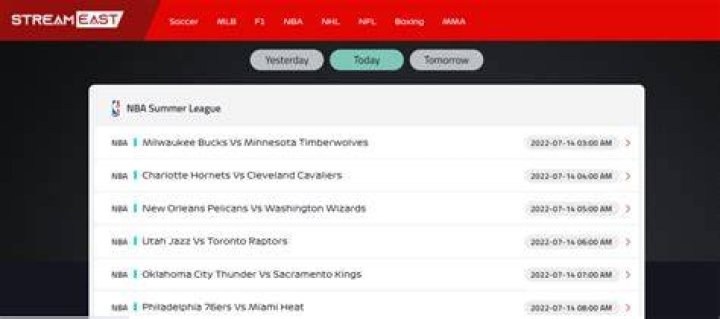 StreamEast 31 beste Websites zum kostenlosen LiveSportStreaming (NBA