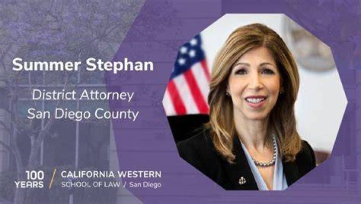Summer Stephan San Diego County District Attorney