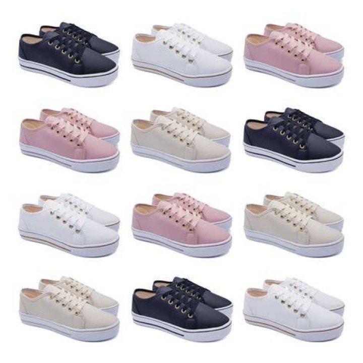 T&Ecirc;NIS FEMININO FLATFORM SOLADO ALTO COLORIDO CHUNKY SNEAKER Compre