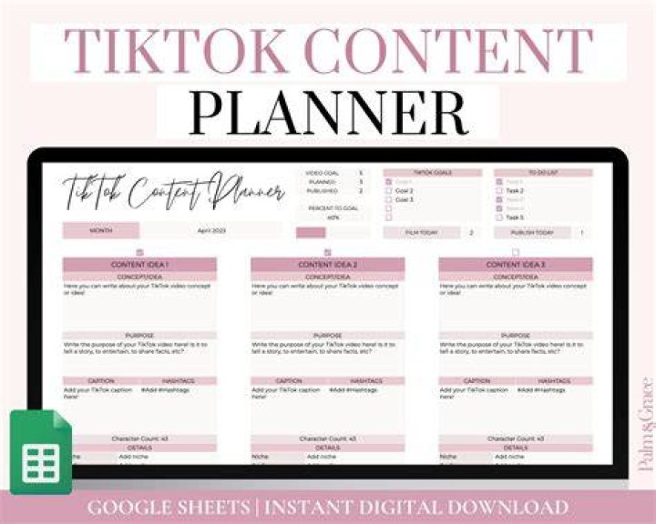 Tiktok Content Strategy Template