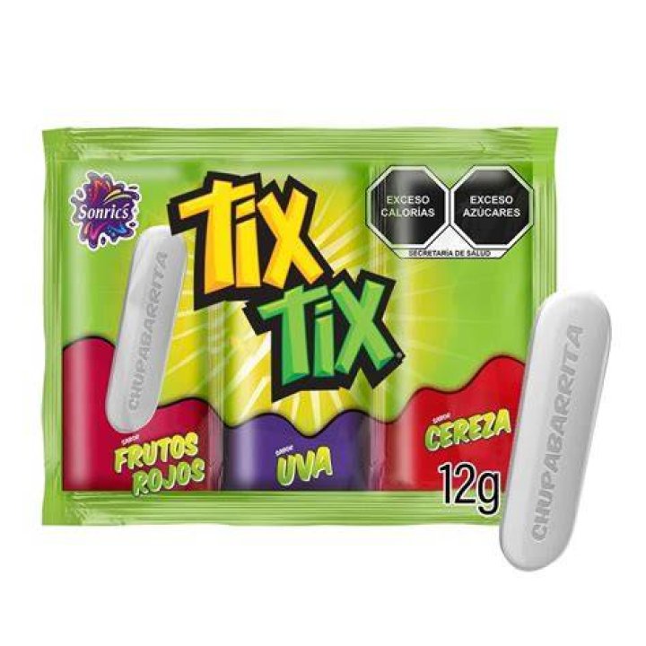 Tix tix Sonric's paleta sabor acidito, 12 pzas de 11 g c/u Walmart