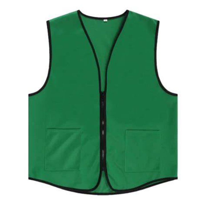TOPTIE Supermarket Vest / Apron Vest For Clerk Uniform Vest With Zipper