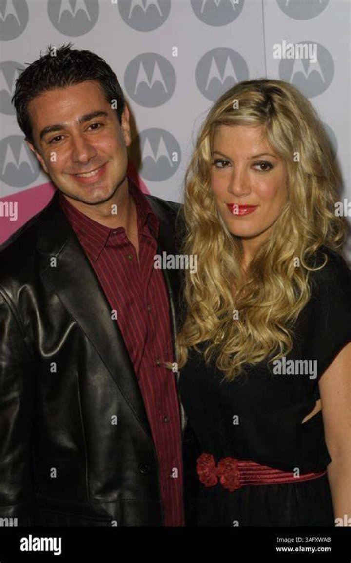 Tori Spelling and fiance Charlie Shanian Stock Editorial Photo &copy; s