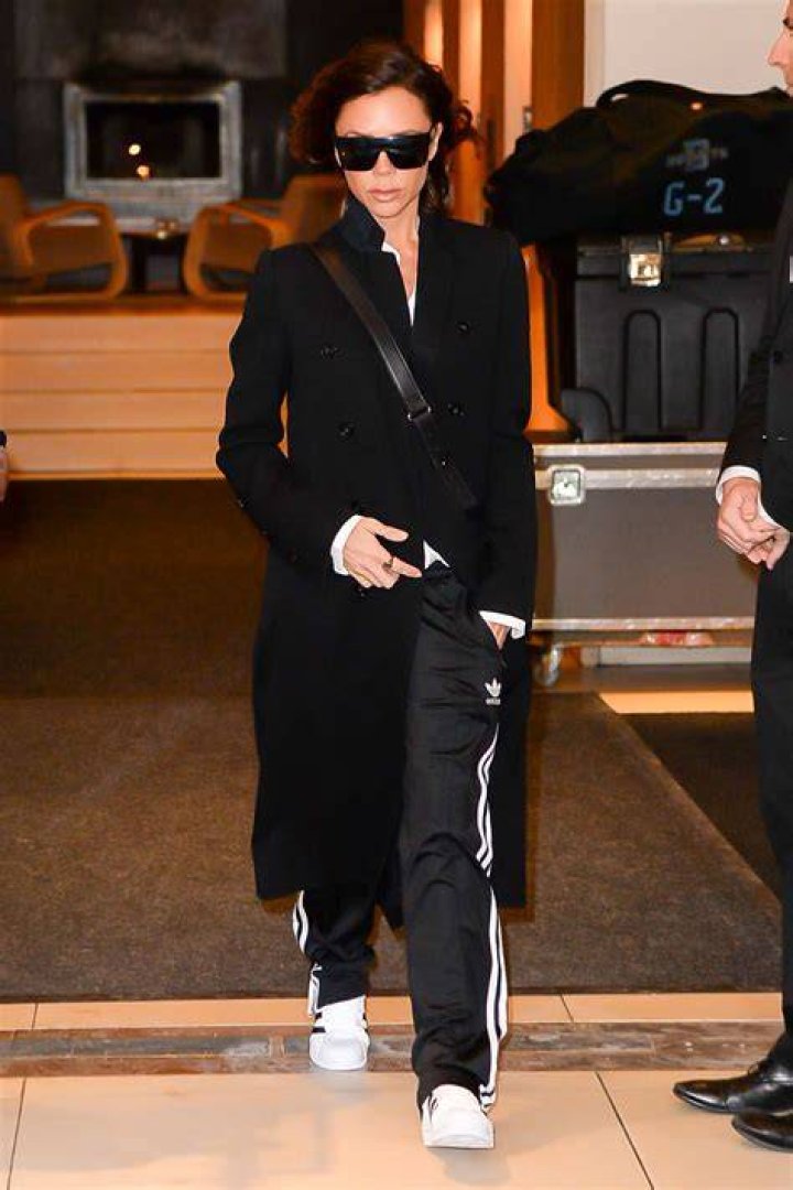 victoria beckham adidas superstar black gold