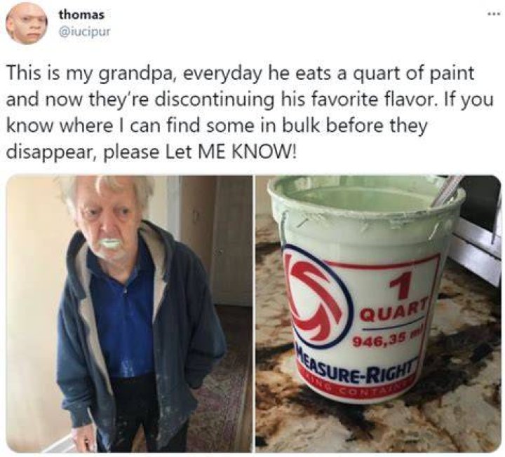 Viral grandad who ate paint thinking it was yoghurt has died
