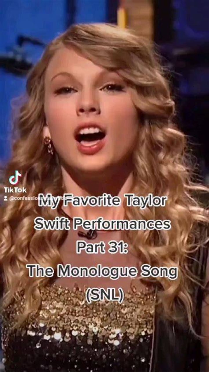 Watch Monologue Taylor Swift Sings Her Monologue Song From Saturday
