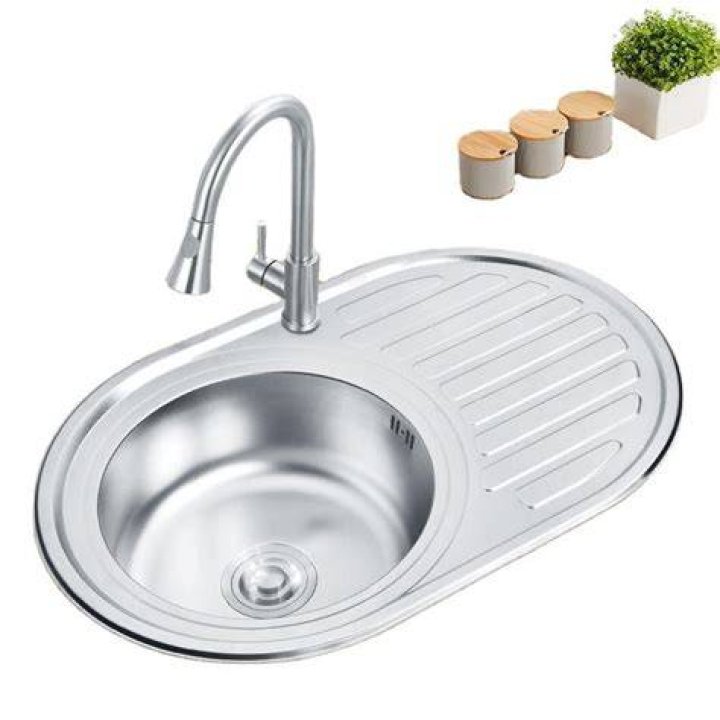 WaterfallSinkKitchenStainlessSteelTopmountSinkLargeSingleSlot