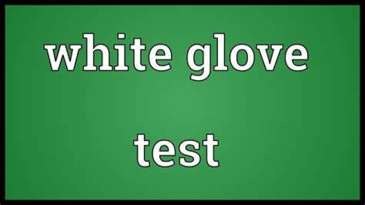 White glove test Meaning YouTube